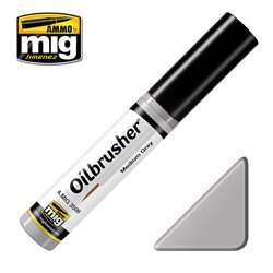 Ammo by Mig: Oilbrusher - Medium Grey (10 ml)