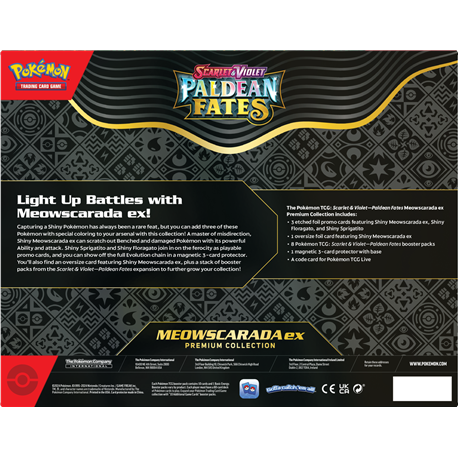 Pokemon TCG: Pladea Fates Premium Collections Meowscarada ex (przedsprzedaż)