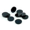 Crafters: Znaczniki akrylowe - czarne okrągłe 15x3mm(10)