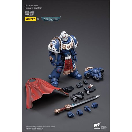 Warhammer 40k Action Figure 1/18 Ultramarines Primaris Captain 12 cm (przedsprzedaż)