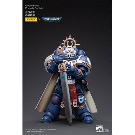 Warhammer 40k Action Figure 1/18 Ultramarines Primaris Captain 12 cm (przedsprzedaż)