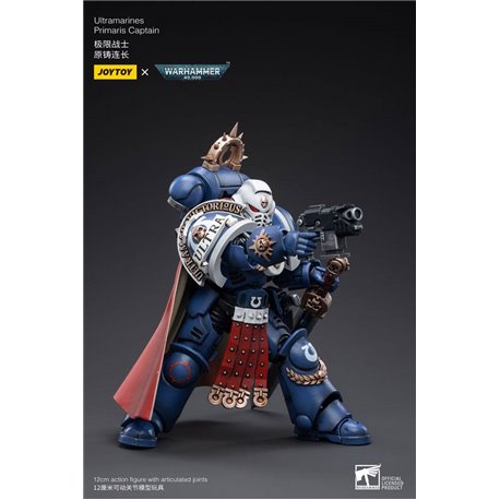 Warhammer 40k Action Figure 1/18 Ultramarines Primaris Captain 12 cm (przedsprzedaż)