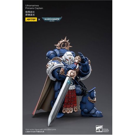 Warhammer 40k Action Figure 1/18 Ultramarines Primaris Captain 12 cm (przedsprzedaż)