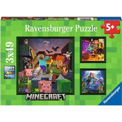 Puzzle dla dzieci 3x49 Minecraft