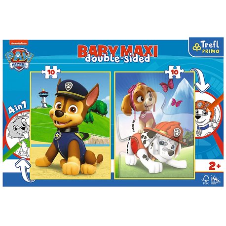 Puzzle 2x10 Baby Maxi Drużyna Paw Patrol