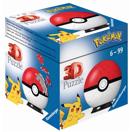 Puzzle 3D 54 Pokemon Pokeball