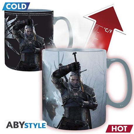 Kubek Termoaktywny - Wiedźmin Geralt & Ciri (460ml)