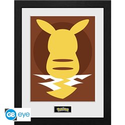 Plakat w ramce - Pokemon Pikachu Silhouette 25 (30x40)
