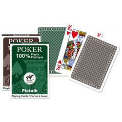 Karty pojedyńcze talie "plastik Poker"