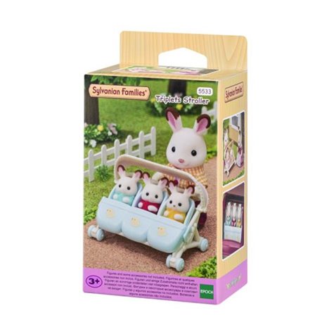 Sylvanian Families Spacerówka dla trojaczków