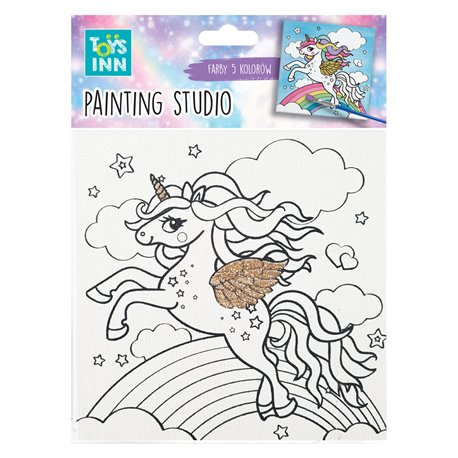 Zestaw do malowania Canvas Unicorn Rainbow