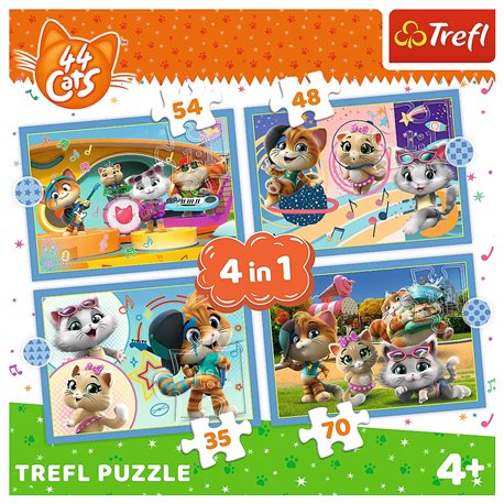 Puzzle 4w1 Kocia ferajna