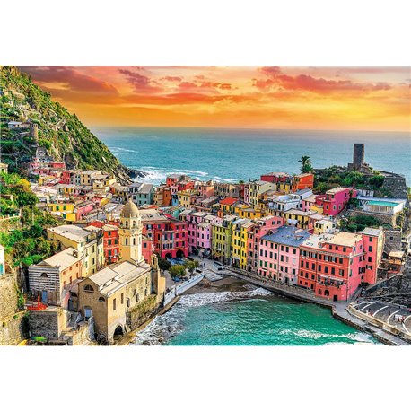 Puzzle 1500 Romantic Sunset: Vernazza