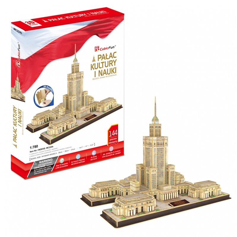 Puzzle 3D Pałac Kultury i Nauki XL