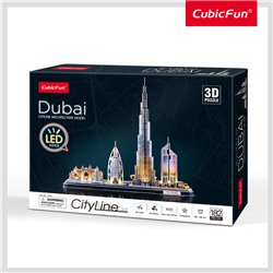 Puzzle 3D Dubai LED