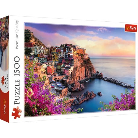 Puzzle 1500 Widok na miasteczko Manarola