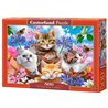 Puzzle 500 Kittens with Flowers