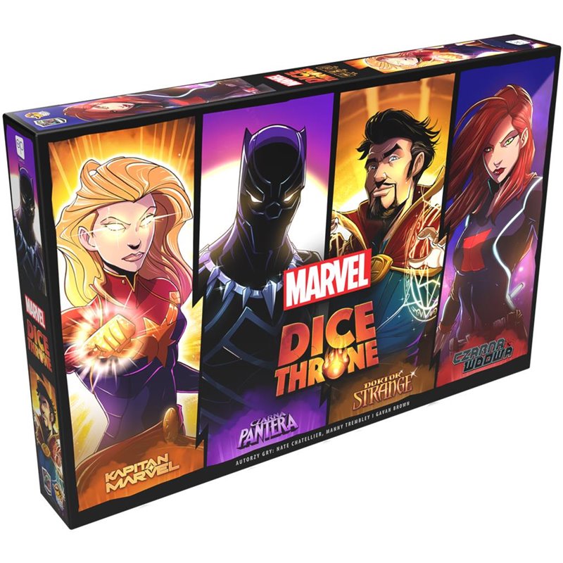Dice Throne Marvel: Box 2 (Czarna Pantera, Kapitan Marvel, Doktor Strange, Czarna Wdowa) (przedsprzedaż)