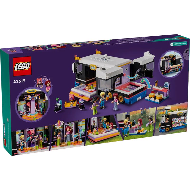 LEGO Friends 42619 Autobus koncertowy gwiazdy pop