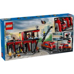 LEGO City 60414 Remiza strażacka z wozem