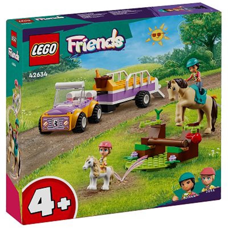 LEGO Friends 42634 Przyczepka dla konia i kucyka