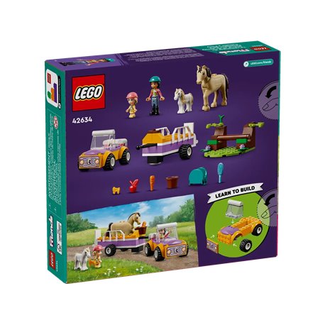 LEGO Friends 42634 Przyczepka dla konia i kucyka