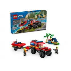 LEGO City 60412 Terenowy wóz strażacki z łodzią