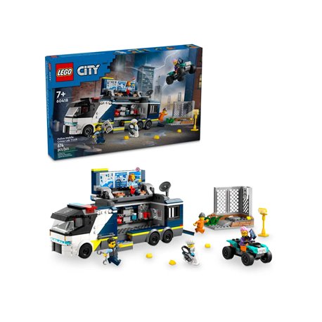 LEGO City 60418 Policyjna ciężarówka z laboratorium kryminalnym