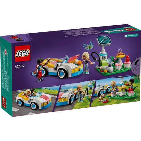 LEGO Friends 42609 Samochód elektryczny i stacja ładująca