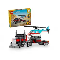 LEGO Creator 31146 Ciężarówka z platformą i helikopterem