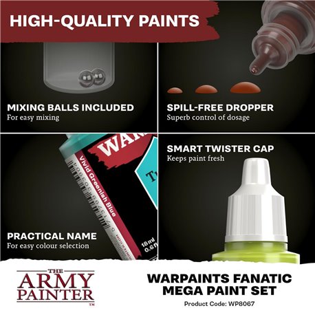 Army Painter Set - Warpaints Fanatic Mega Paint Set