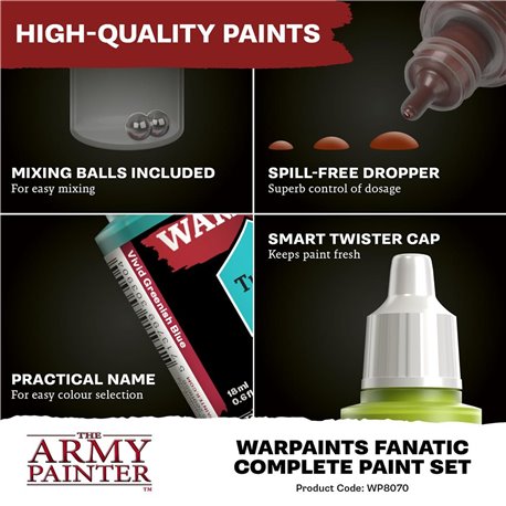 Army Painter Set - Warpaints Fanatic Complete Paint Set (przedsprzedaż)