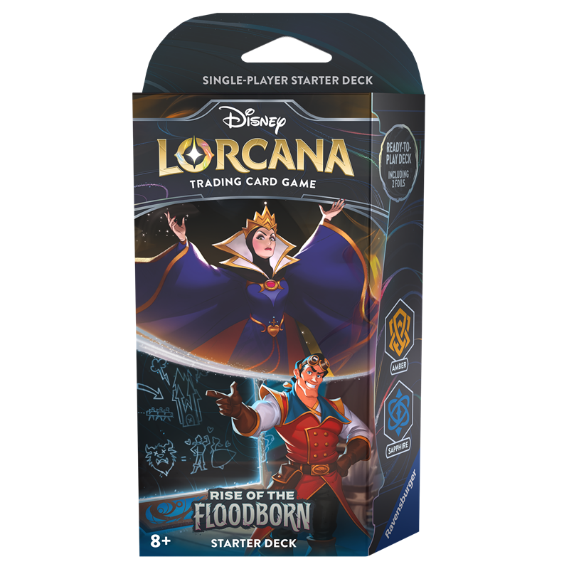 Disney Lorcana Rise of the Floodborn: Amber & Sapphire Starter Deck
