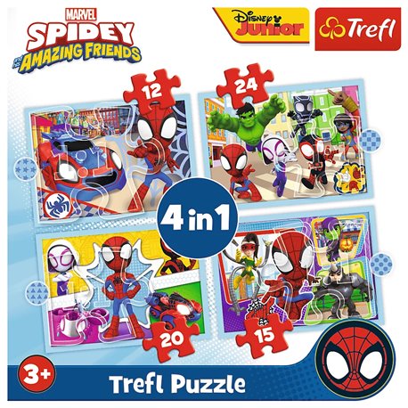 Puzzle 4w1 Ekipa Spidey'a