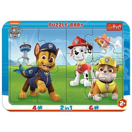 Puzzle ramkowe Baby - Wesoły Psi Patrol