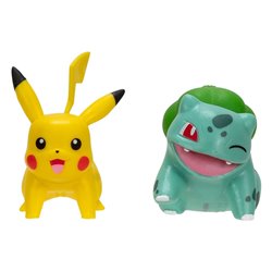 Pokemon Battle Figure First Partner Set Figure 2-Pack Bulbasaur & Pikachu (przedsprzedaż)