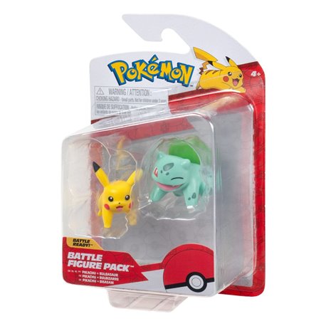 Pokemon Battle Figure First Partner Set Figure 2-Pack Bulbasaur & Pikachu (przedsprzedaż)