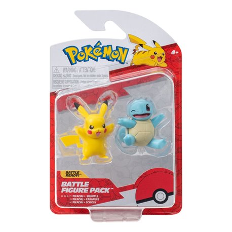 Pokemon Battle Figure First Partner Set Figure 2-Pack Squirtle & Pikachu (przedsprzedaż)