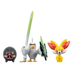 Pokemon Battle Figure Set 3-Pack Fennekin, Lechonk, Sirfetch'd 5 cm (przedsprzedaż)
