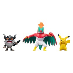 Pokemon Battle Figure Set 3-Pack Pikachu, Perrserker, Hawlucha 5 cm (przedsprzedaż)