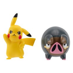 Pokemon Battle Figure Set Figures 2-Pack Pikachu & Lechonk 5 cm (przedsprzedaż)