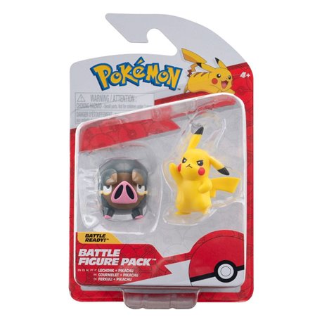 Pokemon Battle Figure Set Figures 2-Pack Pikachu & Lechonk 5 cm (przedsprzedaż)