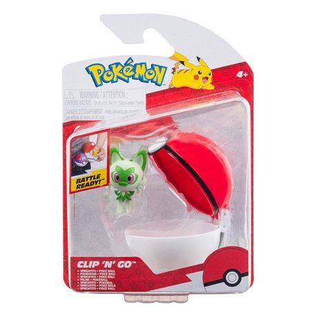 Pokemon Clip'n'Go Poké Balls Sprigatito & Poké Ball (przedsprzedaż)