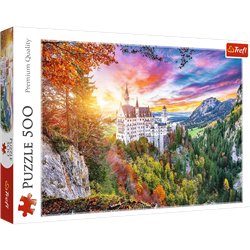 Puzzle 500 Widok na zamek Neuschwanstein