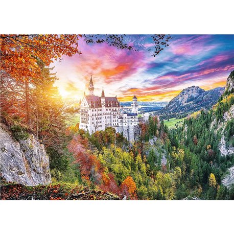 Puzzle 500 Widok na zamek Neuschwanstein