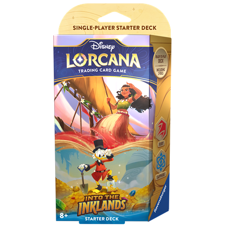 Disney Lorcana Into the Inklands Ruby & Sapphire Starter Deck