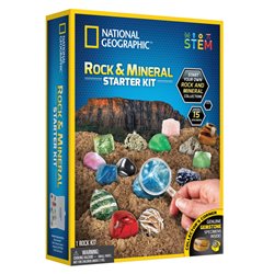 National Geographic Zestaw startowy skał i minerałów, zabawka kreatywna