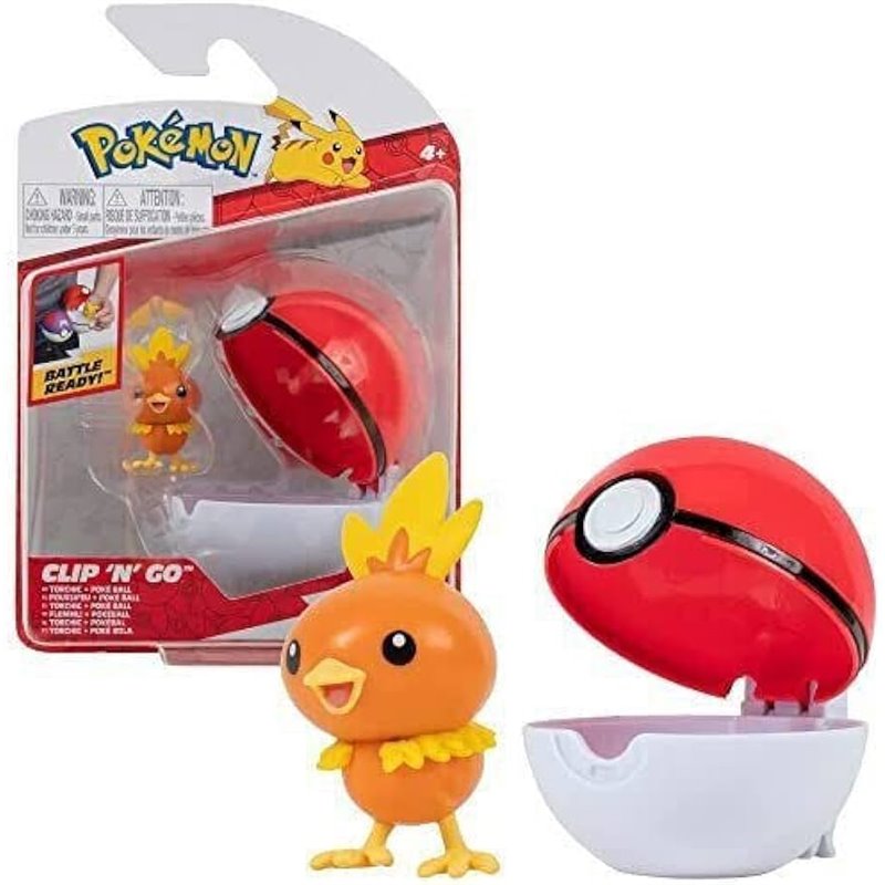 Pokemon Clip'n'Go Torchic & Poke Ball