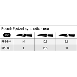 Pędzel syntetyczny Rebel - Base - L (przedsprzedaż)
