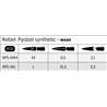 Pędzel syntetyczny Rebel - Wash - L (przedsprzedaż)